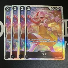 ワンピースカード ウタ SR 黒 4枚 スタートデッキ - メルカリ
