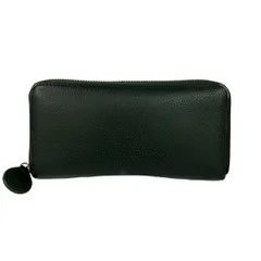 BARCOS(バルコス) 長財布 - ダークグリーン ラウンドファスナー レザー
