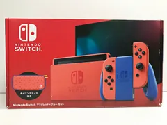 25.【中古/動確済】Nintendo Switch 本体 マリオレッド×ブルー セット【併売品】