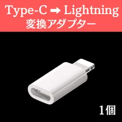 Type-C ➡︎Lightning 変換アダプター 白