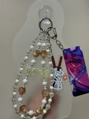 鬼滅の刃 宇髄 天元 日輪刀 ハイクオリティ ビーズ キーホルダー