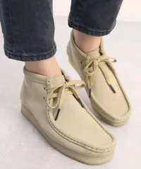 【ムラスポ公式】新品 Clarks Originals/クラークス オリジナルス Wallabee Boot レディース ワラビーブーツ モカシン デッキシューズ メープルスエード 26155520