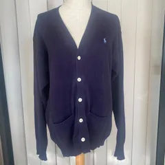 Ralph Lauren カーディガン 綿100% ネイビー 160サイズ レディース キッズ ラルフローレン 春秋 羽織り