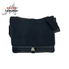美品 PRADA プラダ テスート 三角ロゴプレート シルバー金具 ナイロン/レザー ショルダーバッグ メッセンジャーバッグ メンズ 504080【中古】
