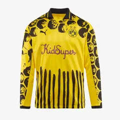 【送料無料・匿名配送】Puma プーマ × KidSuper ボルシア・ドルトムント 2025 CWC クラブW杯 長袖 レトロシャツ 黄 イエロー 黒 ブラック 限定 コラボ 新品 正規品