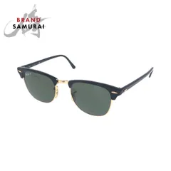 Ray-Ban レイバン クラブマスター ブラック 黒 ゴールド金具 プラスチック/メタル RB3016 サングラス 男女兼用 メンズ 506044【中古】