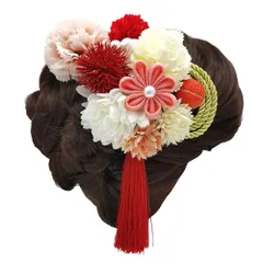 【新着商品】つまみ細工 3点セット 花 七五三 飾り 袴 髪 着物 振袖 成人式 和装 卒業式 浴衣 結婚式 髪留め 髪飾り コーム ヘアアクセサリー [OTAKUMARKET] 3カラー