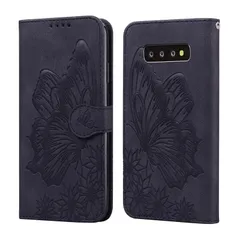 ぎゃらくしーS10 ケース docomo SC-03L ケース / au SCV41 美しいレトロな蝶柄の表紙デザイン と快適な質感 手帳型 SC-03L ケース ギャラクシー S10 ケース 財布型 S10 で収納しやすい ギャラクシーS10 カバー 全面保