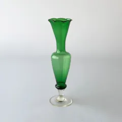 イギリス ヴィンテージ ガラス フラワーベース フラワー 花 一輪挿し 花器 花瓶 オブジェ ディスプレイ 英国 ビンテージ モダン 97927