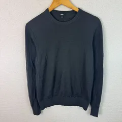 UNIQLO ユニクロ ニット セーター 無地 ダークグレー Mサイズ レディース 古着 シンプル モード