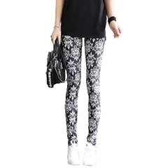 [PIENSE] 全12色 レギンス フリーサイズ カラフル ストレッチ お出掛け スポーツ 全般 ヨガ フィットネス ダンス (青花)