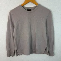 Refined リファインド カシミヤニット 無地 グレージュ レディース 古着 シンプル レトロ