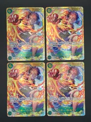 ワンピースカード　モンキー・D・ルフィ　SEC　OP13-118　4枚セット
