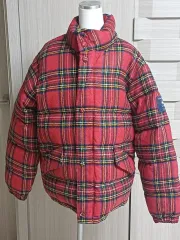 ウールCHECK ダウン アウター 100