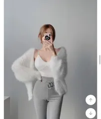 アンゴラカーディガン（ブラック）