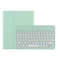 KMXDD 丸型キー iPad 第11世代 (A16) 11インチ用 キーボードケース 可愛い 女性 アイパッド iPad 第10世代 10.9インチ用 Bluetooth カラーキーボード カバー 分離式 ペンシル収納可能,ミント