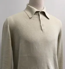 最後) ソールティ sortie 14GG ポロ カラー ニット L