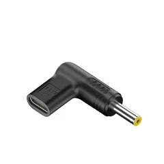 Akkerds USB-C to DC 変換アダプタ PD充電変換アダプタ エミュレーター DC5.5x2.5mm(オス) → Type-C(メス) ノートパソコン タブレット 小電力機器 コンパクトデザイン L字型