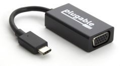 Plugable USB-C - VGA 변환 어댑터 1920x1200 60Hz까지 지원 Thunderbolt 3 대응 시스템, MacBook Pro, Windows, Chromebook, iPad Pro, Dell XPS 등에서 사용 가능