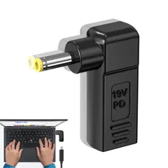 RuiMi タイプC USB-C 変換アダプター プラグ（USB-C输入DC5.5×2.5mm输出）対応-东芝-acer-ForLenovo-ForASUS ノートパソコン 充電 PD 高速データ転送 高耐久 TYPE-Cプラグ (5.5×2.5mm)