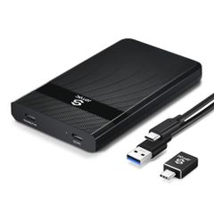충전하면서 자동 백업 iPhone iPad Android 2.5 인치 HDD SSD 케이스 USB3.0 타입 C 접속 하드 드라이브 인클로저 스크 케이스 4TB 용량 대응 7mm 9.5mm후양 대응 SATA-I SATA-II ...