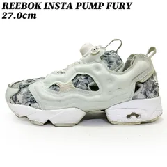 【タイムセール】【クーポン】スニーカー シューズ  リーボック インスタ ポンプ フューリー サックスブルー ライトグレー 27.0cm REEBOK INSTA PUMP FURY 復刻 ファッション V69989 正規品 中古 古着 ブランド 匿名配送