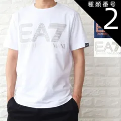 種類2:ネイビー/S Tシャツ メンズ 半袖Tシャツ ブランドロゴ エンポリオ アルマーニ ブラック ネイビー ホワイト EA7 ネオン 2024年春夏 新作 3DPT37 PJMUZ