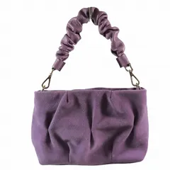 ジャンニノターロ GIANNI NOTARO 2way スエード ハンドバッグ ショルダーバッグ 肩掛け カバン パープル/3 レディース