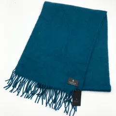 タグ付き LANVIN ランバン マフラー ストール カシミヤ 100％ ブルーグリーン レディース SQ-2-16