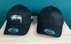 STUSSY（ステューシー） ステューシー ベースボールキャップ ブラック 3種 ロゴ 刺繍 帽子