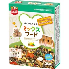 （まとめ）マルカン リス・ハムの主食ミックスフード 250g ウサギフード 〔×5セット〕