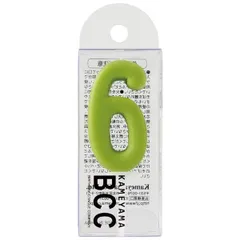 （まとめ）ナンバーキャンドルパステル 6番ライトグリーン〔×20セット〕