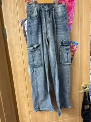 カーゴデニムパンツ L