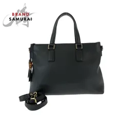 美品 GUCCI グッチ バンブー タッセル ブラック 黒 シルバー金具 レザー 365346 ショルダーバッグ ハンドバッグ 2way レディース 504568【中古】