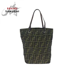 FENDI フェンディ ズッカ ブラウン シルバー金具 キャンバス/レザー 2220 26598 008 ハンドバッグ レディース 506176【中古】