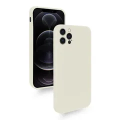 12 Pro ケース 耐衝撃 シリコン iPhone カバー 軽量 薄型 柔軟 アイフォン12Pro スマホケース マット質感 Zeunoen 指紋防止 擦り傷防止 落下防止 滑り止め ストラップホール付き (ホワイト)