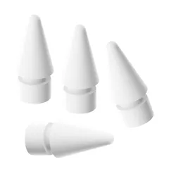 ALLVD 4個入 (ホワイト) り アップルペンシル 交換用ペン先 Apple Pencil 交換用 チップ iPencil ペン先アクセサリー Apple Pencil 1/2世代用 交換用チップ 替え芯 高感度 予備