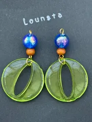 大ぶりピアス 樹脂ピアス