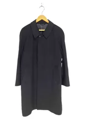 ユーズドフルギ USED古着 PURE CASHMERE カシミヤ100％ 比翼ステンカラーコート メンズ  165