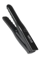 ヒーローグリーン LUXTYLE リュクスタイル コードレス ヘアアイロン ミニ コンパクト 梅雨 前髪 USB充電 180℃ 200℃ 2way 携帯 軽量 リチウムイオン電池 USB 充電式 ストレート カール シンプル 持ち運び アウトド [Black]