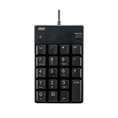 サンワサプライ USB2.0ハブ付テンキー ブラック NT-17UH2BKN