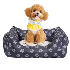 猫用 子猫 子犬 小型犬 春夏用 暖かい 秋冬用ベッド 寝床 通年 カーペット オールシーズン ソファ スクエア型 クッション ふわふわ ベッド 可愛い ベッド 滑り止め ベッド 洗える ペット 犬猫通用 犬 軽量(S 猫 GZZ)