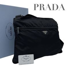 極美品 プラダ 三角ロゴ ナイロン メッセンジャー ショルダーバッグ