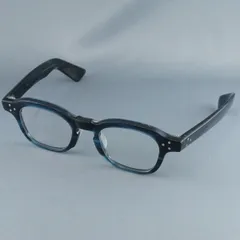 眼鏡 澤口眼鏡舎 USED品 ネイビー ダークブルー ウェリントン