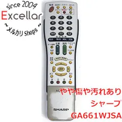 [bn:14] SHARP製　テレビリモコン　GA661WJSAのサムネイル