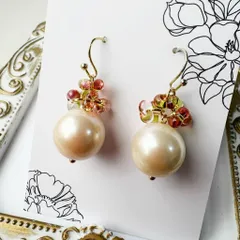 チェコビーズの可愛いピアスD91