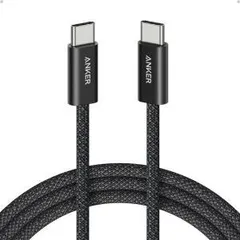 【新品・2営業日で発送】ANKER アンカー Anker Zolo USB-C ＆ USB-C ケーブル (240W 高耐久ナイロン) 1.8m ブラック