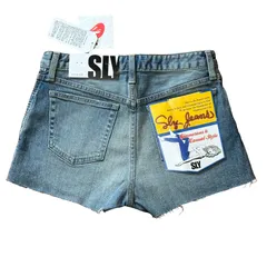 未使用 SLY 00S Y2K デニム ショートパンツ ブルー サイズ2 レディースM スライ 平成ギャル デッドストック