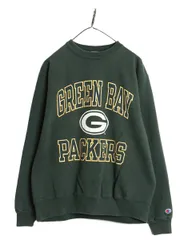 【お得なクーポン配布中!】 90s USA製 チャンピオン パッカーズ 2段 プリント スウェット メンズ XL オールド NFL オフィシャル トレーナー アメフト 大きいサイズ 緑