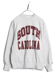 【お得なクーポン配布中!】 00s チャンピオン オリジナル リバースウィーブ 2段 カレッジ プリント スウェット メンズ S / オールド トレーナー 裏起毛 目付き 厚手 灰